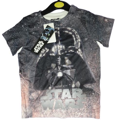 12 Boy's Sublimated Front Darth Vader T Shirts