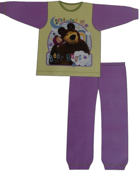 18 Girls toddler masha and the bear pyjama sets