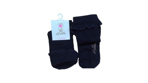 17 Girls Navy Frilly Trim Ankle Sock  £1.00