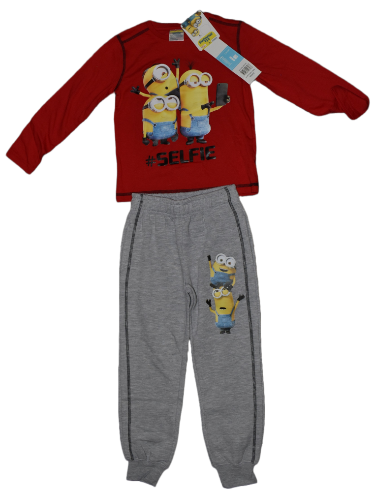 9 Boys red minion tracksuits