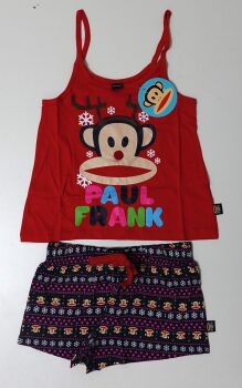 9 Nex Store Paul Frank Christmas Vest and Shorts Pyjamas Set Reindeer Logo