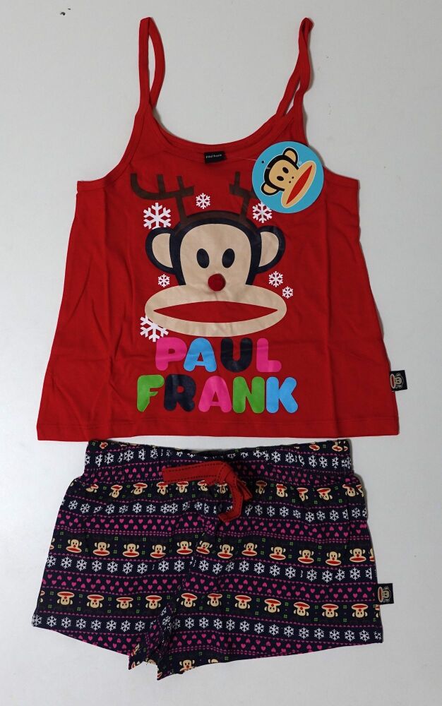 10 Nex Store Paul Frank Christmas Vest and Shorts Pyjamas Set Reindeer Logo