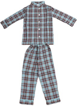 8 Boys checked pyjamas