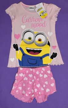 12 Girls Minions Current Mood Short Pyjamas