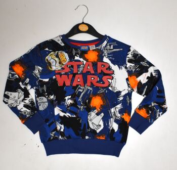 8 Kids Star Wars All over print Sweatshirts Retail at £8.99