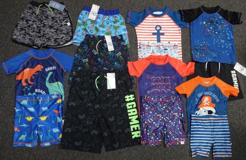 18 Assorted Boys Harry Bear Swimwear sets