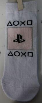 12 Ladies White And Pink PlayStation 3 Pack Socks Sized 4-7