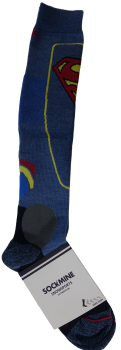 3 Pack of Superman Snow Sports Socks Sized 4-5H