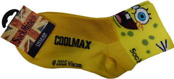 12  Ladies SpongeBob Cycling Socks With Cool Max Sized 4-5.5