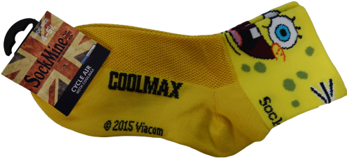 12 SpongeBob Cycling Socks With Cool Max Sized 4-5.5