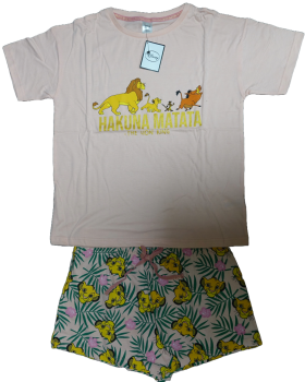 10 Ladies Lion King Short Pyjamas