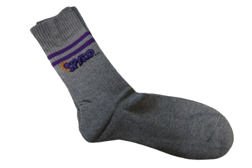 3 Pack Of Mens Spyro The Dragon White Socks Sized 8-11