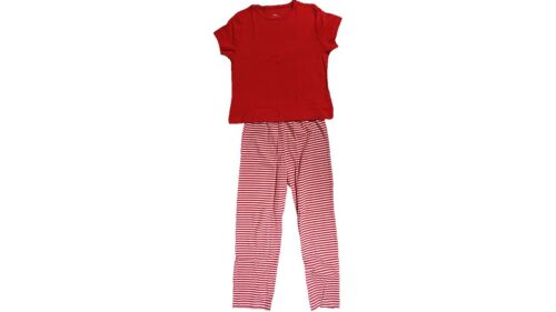 100 Girls Red Striped Pyjamas