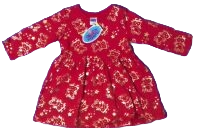 12 Peppa Pig Chrismassy Long Sleeved Red Dress 9-12 months -RRP £7.00 - our price £2.00