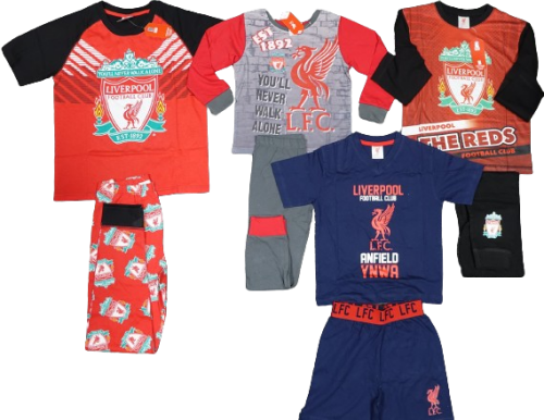 29 Pairs Of Boys Mixed Liverpool Football Club Pyjamas