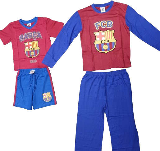 2 Kids Barcelona Football Pyjamas