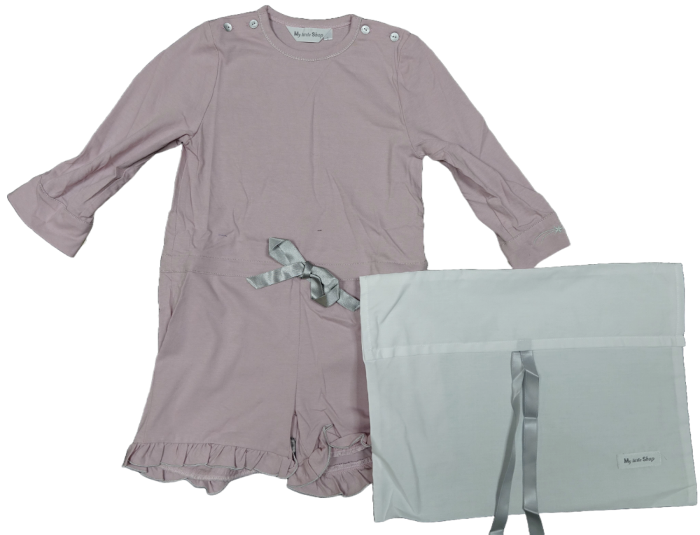 10 Girl's Pink All in One Pyjamas with Pyjama Bag.Now £2.00 each