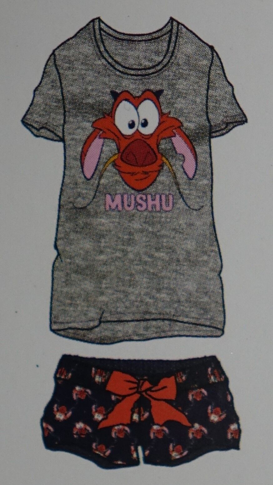 9 Ladies Disney Pyjamas Mulan Mushu Dragon Nightwear £3.50