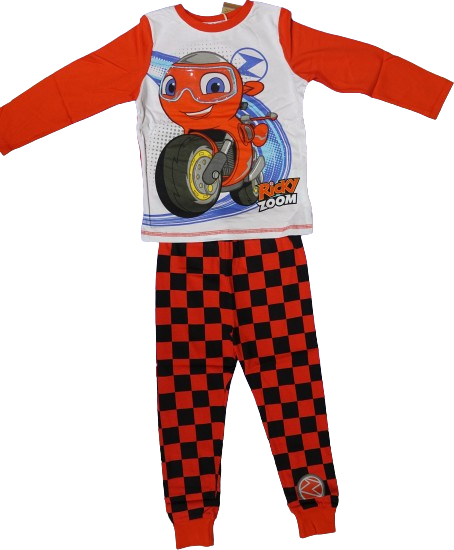 12 Boys Ricky Zoom Pyjamas, 100% Organic Cotton