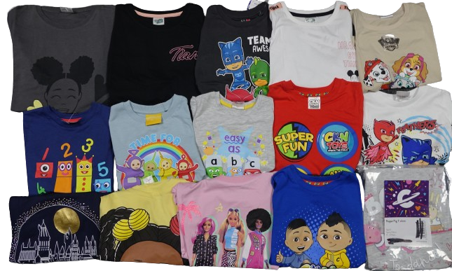 22 Kids Short Sleeved Character T-Shirts