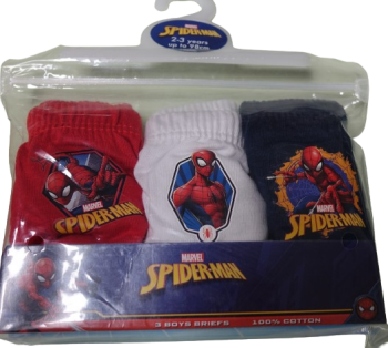 18 Boys Spiderman 3Pack Briefs