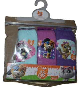 18 44 Cats Girl's 3 Pack Briefs