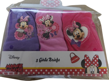 18 Girls Minnie Mouse 3Pack Briefs