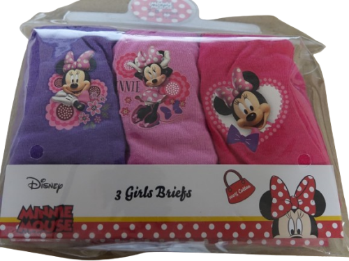 18 Girls Minnie Mouse 3Pack Briefs