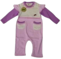 12 Organic Cotton Long Sleeved Pink Rompers, Now Just £1.30!
