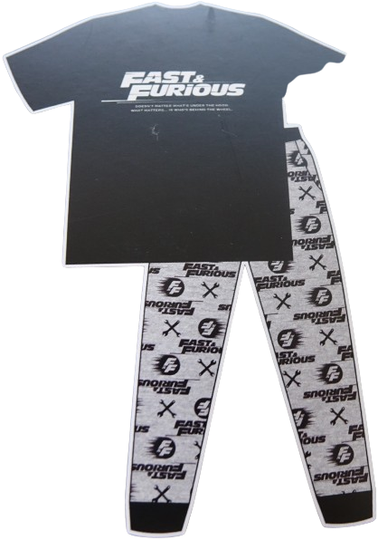 24 Mens Fast And Furious Pyjamas