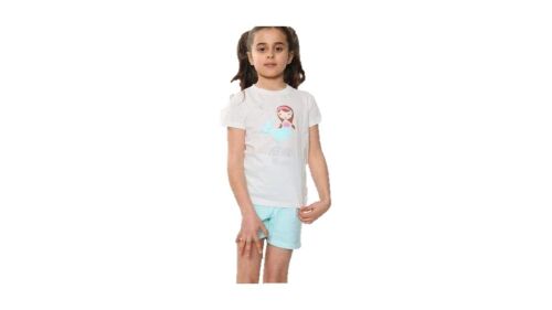 36 Girls Mermaid Short Pyjamas