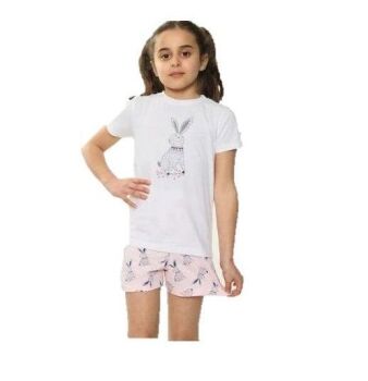 36 Girls Rabbit Short Pyjamas