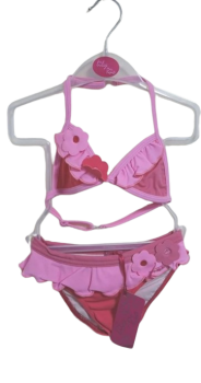 10 Girl's Magenta/Pink Lulu Rio Bikinis
