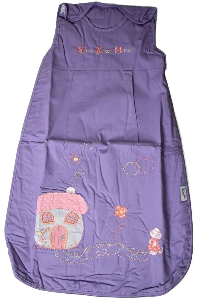 10 Baby Cotton Mr Sandman Sleeping Bags 1 TOG Home Sweet Home .ONLY £2.00 each.grey rack