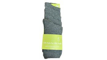 36 Kids Grey 5Pack Cotton Lycra Socks