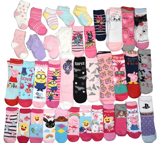 30 Girls Assorted Socks