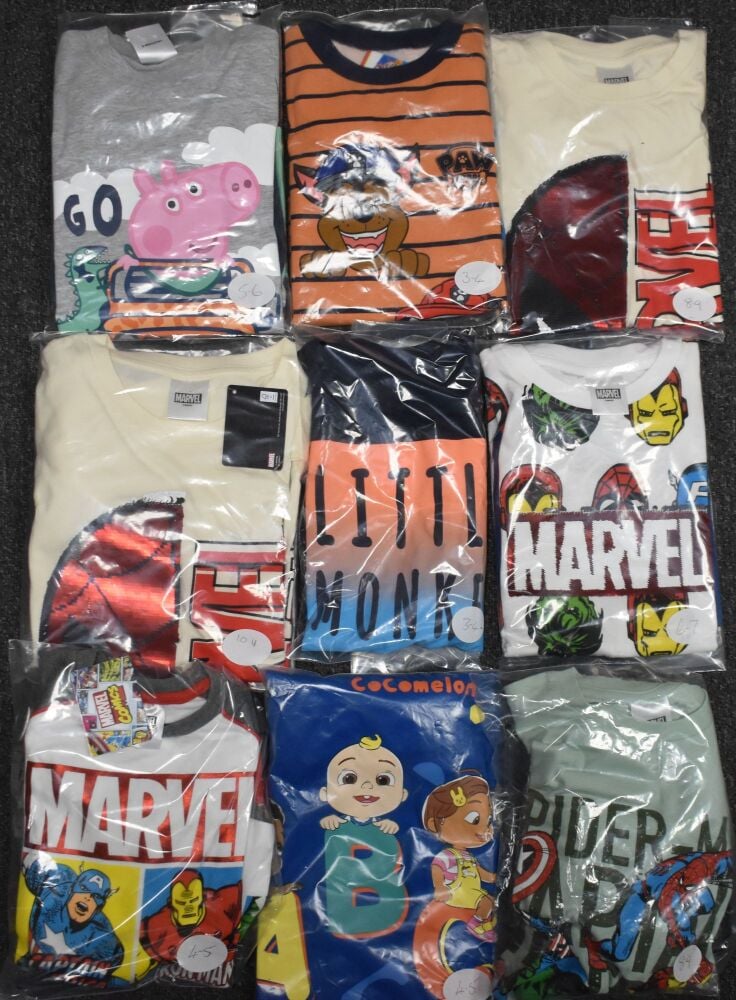 8 Boys 2 Piece (T-shirt & Shorts) Character Sets