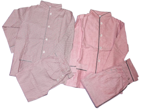 2 Girl's Mandarin Collar Cotton Pyjamas Age 6