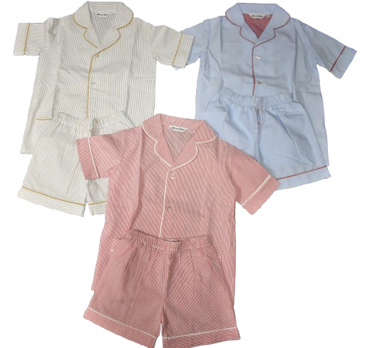 3 Children's Cotton Short Pyjamas Age 6