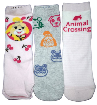 BULK DEAL: 100 3Pack Girls Animal Crossing Socks, Just 65p Per Pack Of 3!