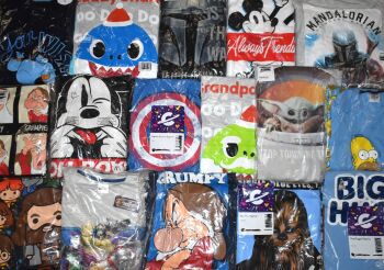 24 Mens Assorted Character Pyjamas