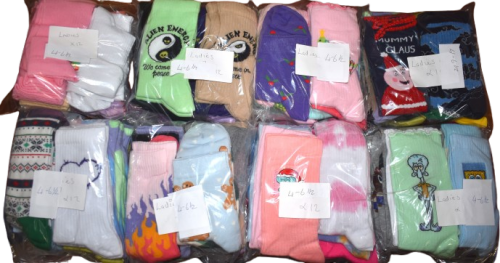 144 Pairs Of Girls Socks Sized 4-6.5