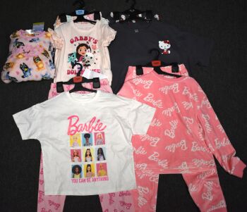 6 Girls Assorted Character Pyjamas
