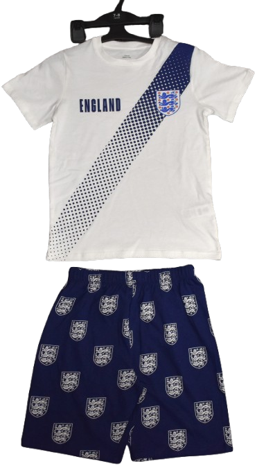 2 Boys England Football Pyjamas