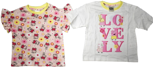 16 Peppa Pig 2 Pack T-Shirts