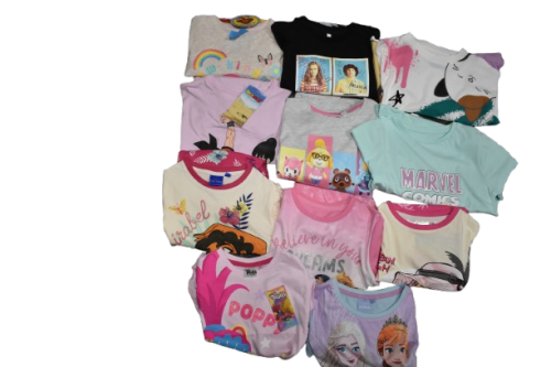 15 Girl's Assorted Character Short Leg Pyjamas