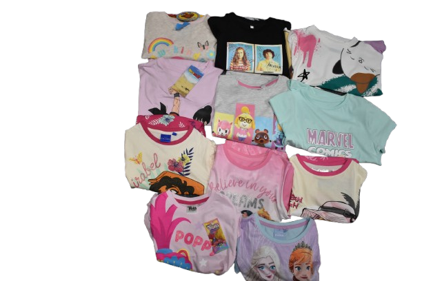15 Girl's Assorted Character Short Leg Pyjamas