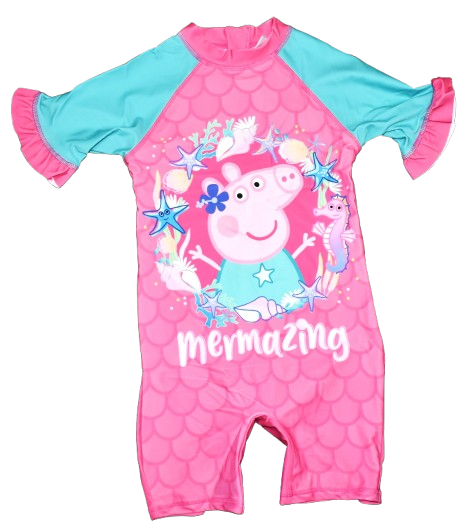 5 Girls Peppa Pig Swimsuits Sized 5-6