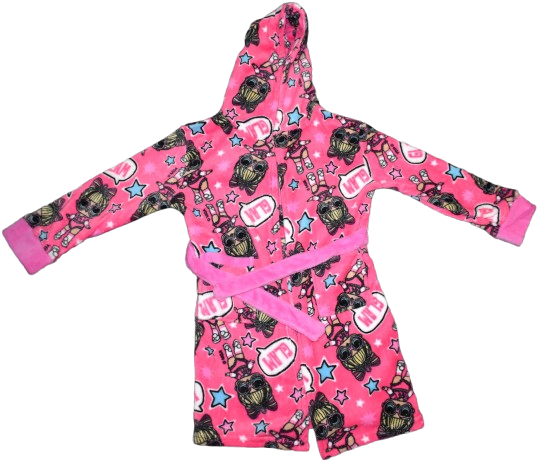 6 Girls LOL Surprise Dressing Gowns Size 7-8Years