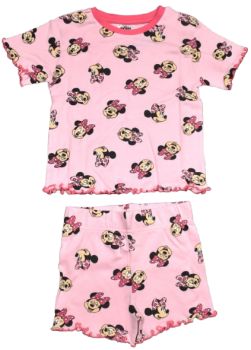 18 Girls Pink Minnie Mouse Short Pyjamas